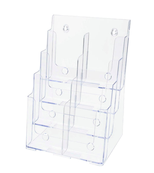 Brochure Holder for Trifolds and Magazines Countertop or Wall