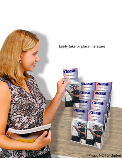 Brochure Holder for Trifolds and Magazines Countertop or Wall