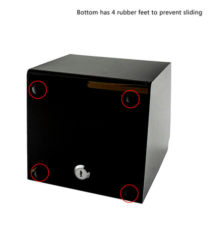 6.5"W Locking Fundraiser Ballot Box Smoke Colored Acrylic