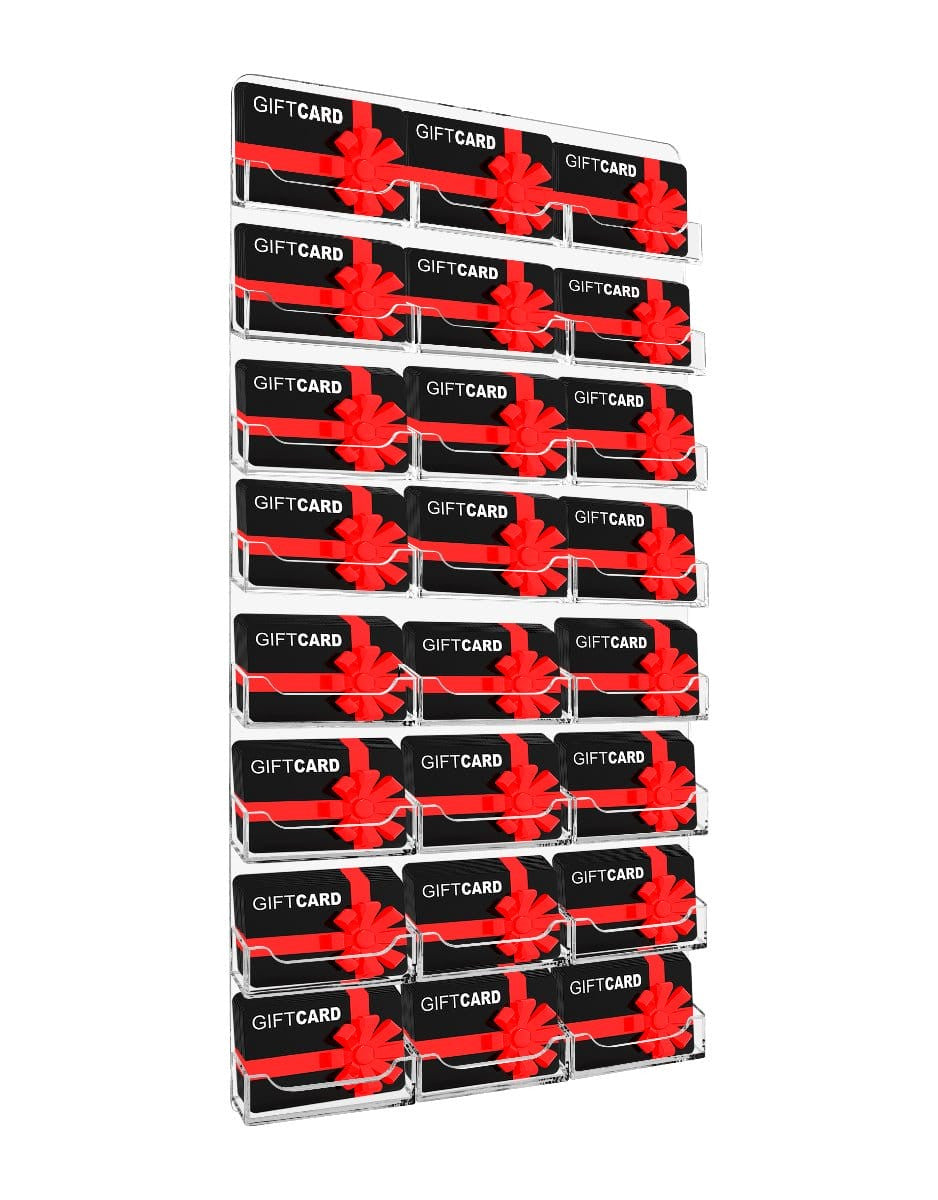 24 Pocket Wall Mount Business and Gift Card Holder