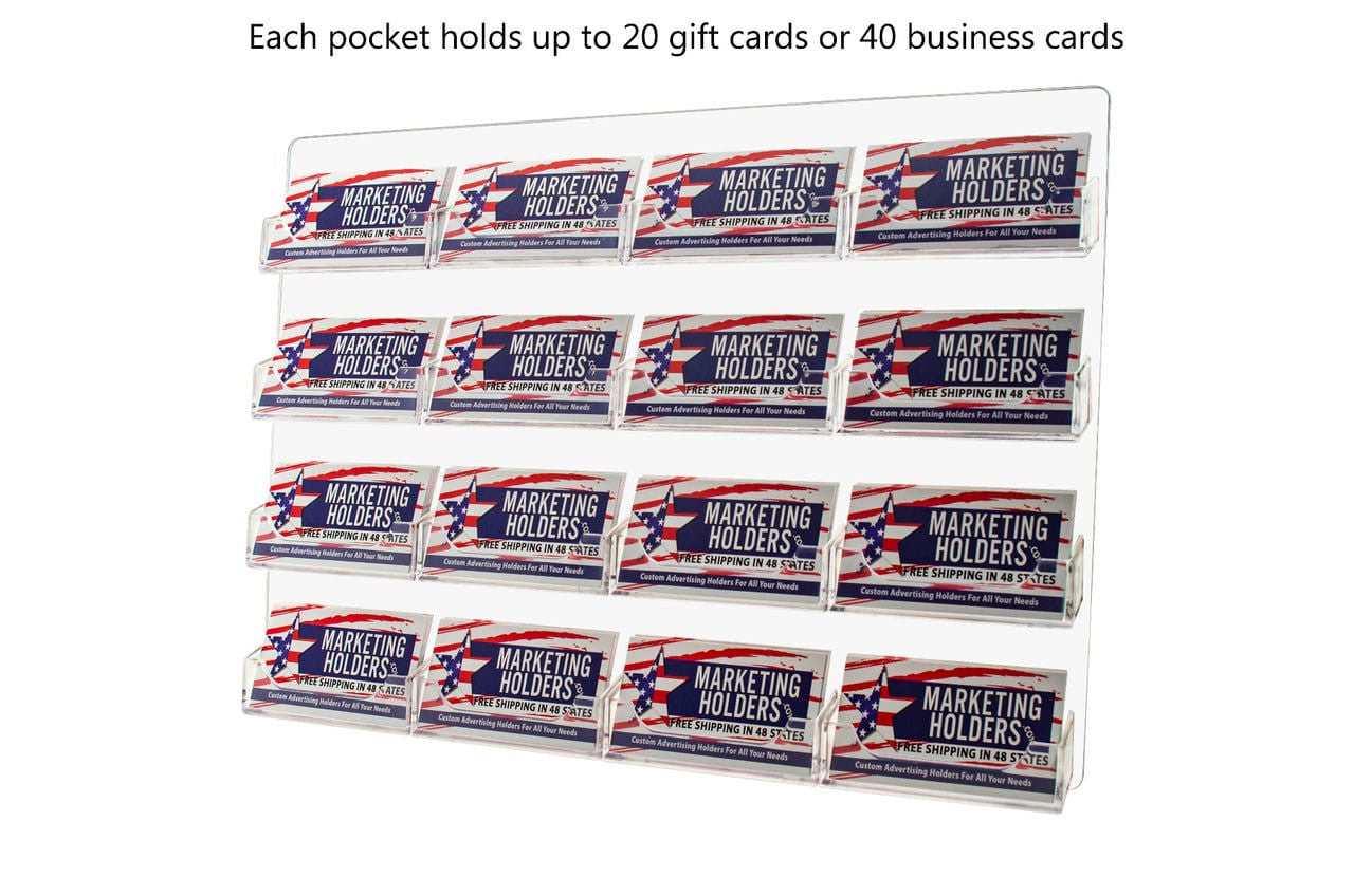 16 Pocket Hanging Business Card Holder