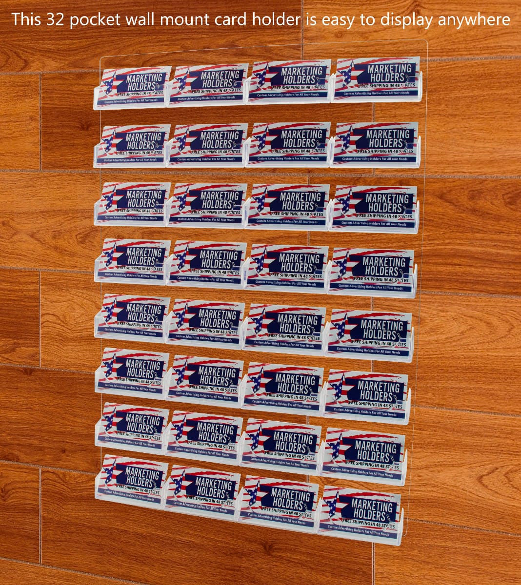 32 Pocket Hanging Business Card Holder