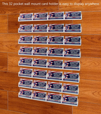 32 Pocket Hanging Business Card Holder