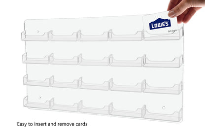 20 Pocket Hanging Business Card Holder