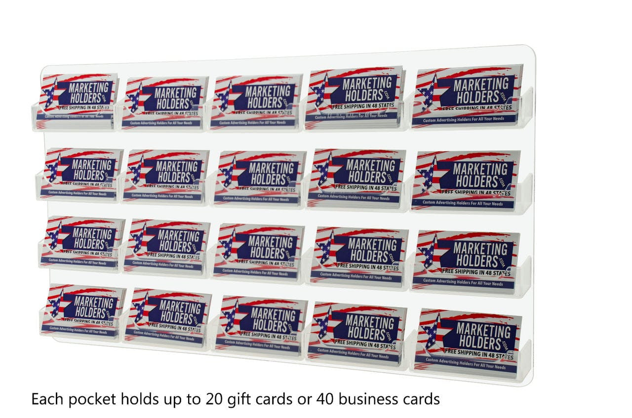 20 Pocket Hanging Business Card Holder