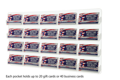 20 Pocket Hanging Business Card Holder