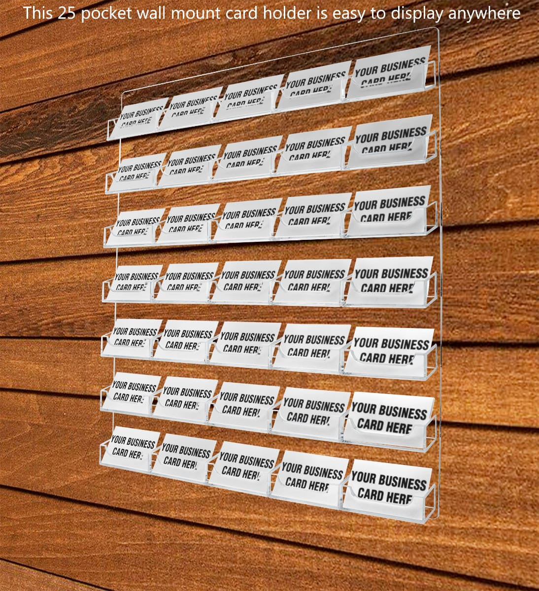 35 Pocket Hanging Business Card Holder