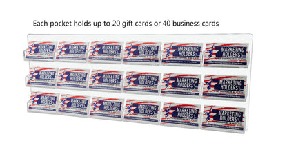 18 Pocket Hanging Business and Gift Card Holder