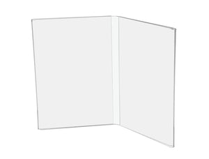 4"W x 6"H Sign Holder Double Panel Book Style Frame Table Tent