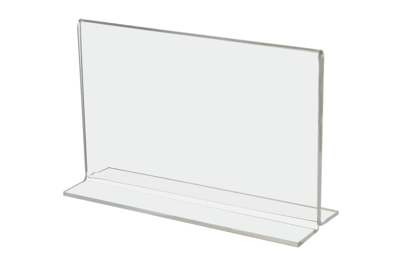 Bottom-Load Table Tent Sign Holder - 5"W x 3"H