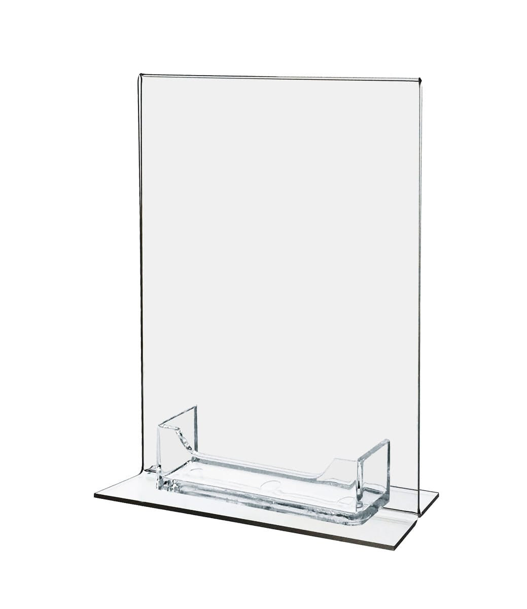 5"W x 7"H Business Office Sign Stand with Appointment Card Holder