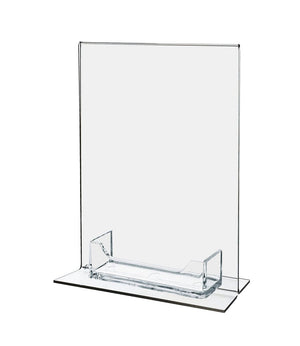 5"W x 7"H Business Office Sign Stand with Appointment Card Holder