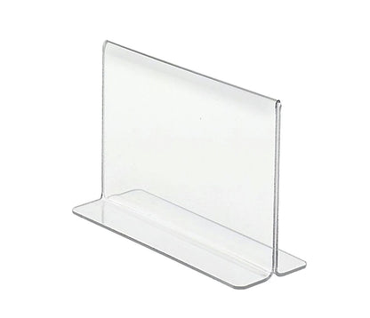 Sign Holder 6"W x 4"H Double Sided Bottom Load Table Tent
