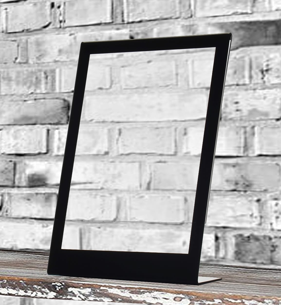 8.5"W x 11"H Sign Holder with Black Border Ad Display Frame