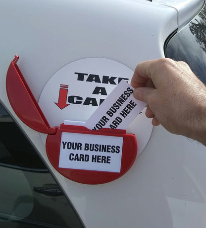 Card Caddie Magnetic Vehicle and Outdoor Business Card Holder