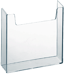 4"W Trifold Pocket Add On Attachment Clear Acrylic