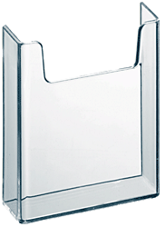 3.25"W x 4"H x 1"D Pocket Attachment Clear Acrylic