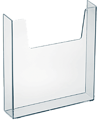 8.75"W x 9.75"H x 1.75"D Pocket Attachment Clear Acrylic