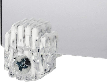 Acrylic Mirror Clips 4 Pack Hanging Hardware Accessories