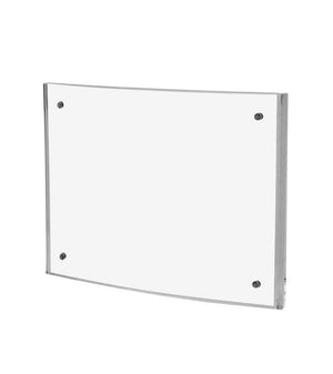 6"W x 4"H Curved Photo Display Sign Holder with Magnetic Closure