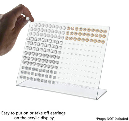 Earring Holder 6"H Display Stand Slant Back Jewelry 240 Holes