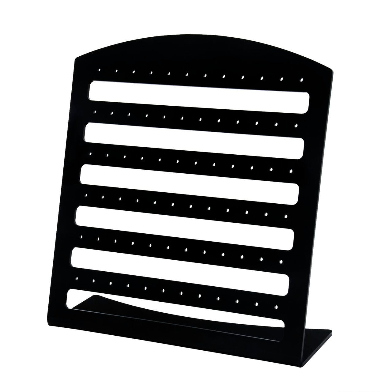 7"H Dangle Earring Display Showcase Acrylic Stand Black 36 Pair