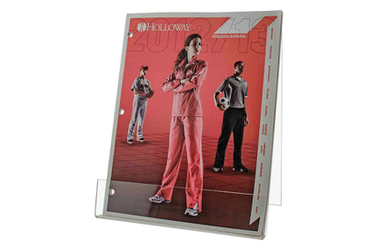 Clear Acrylic Easel 8.5" x 11" Countertop J Stand