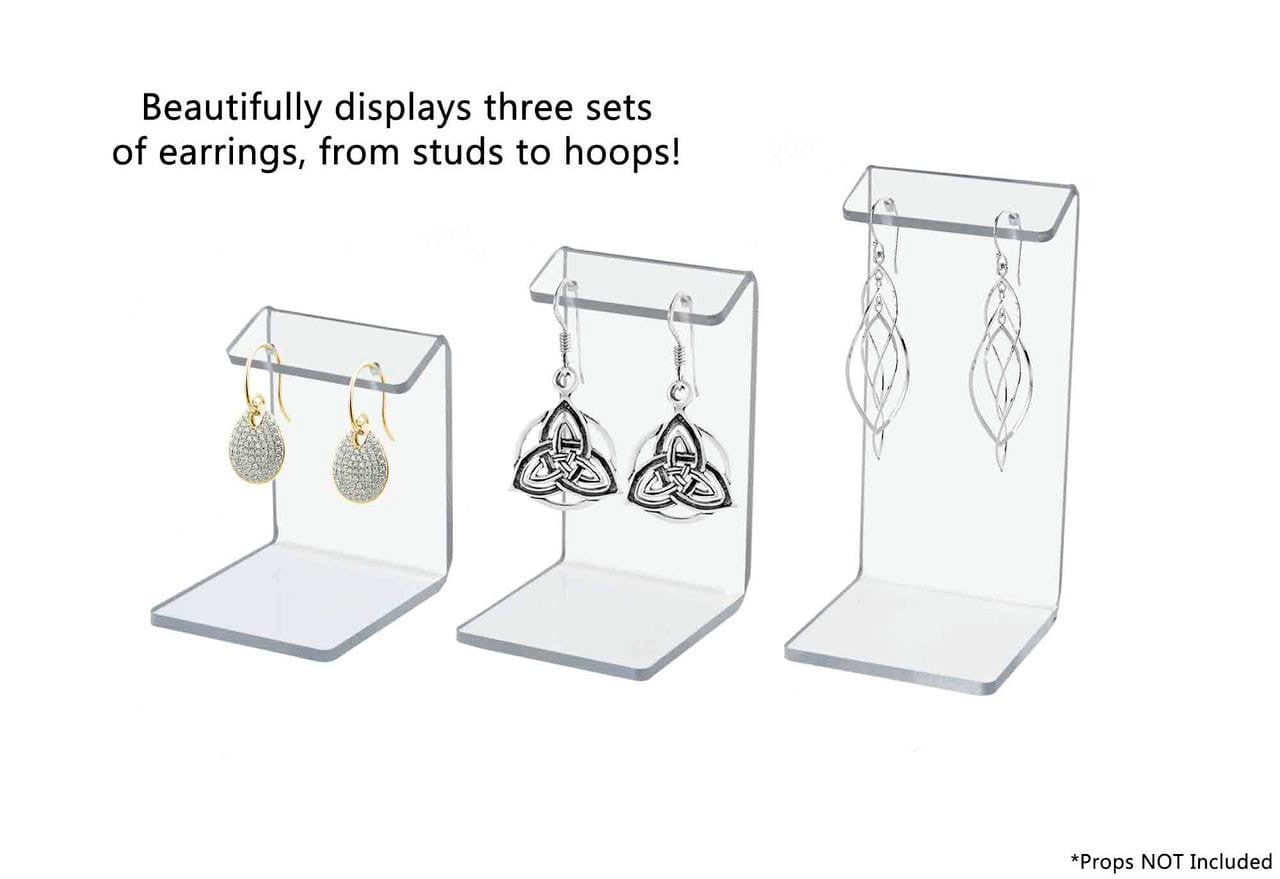 Earring Display Jewelry Holder Stands 3 Pieces Small Medium Large