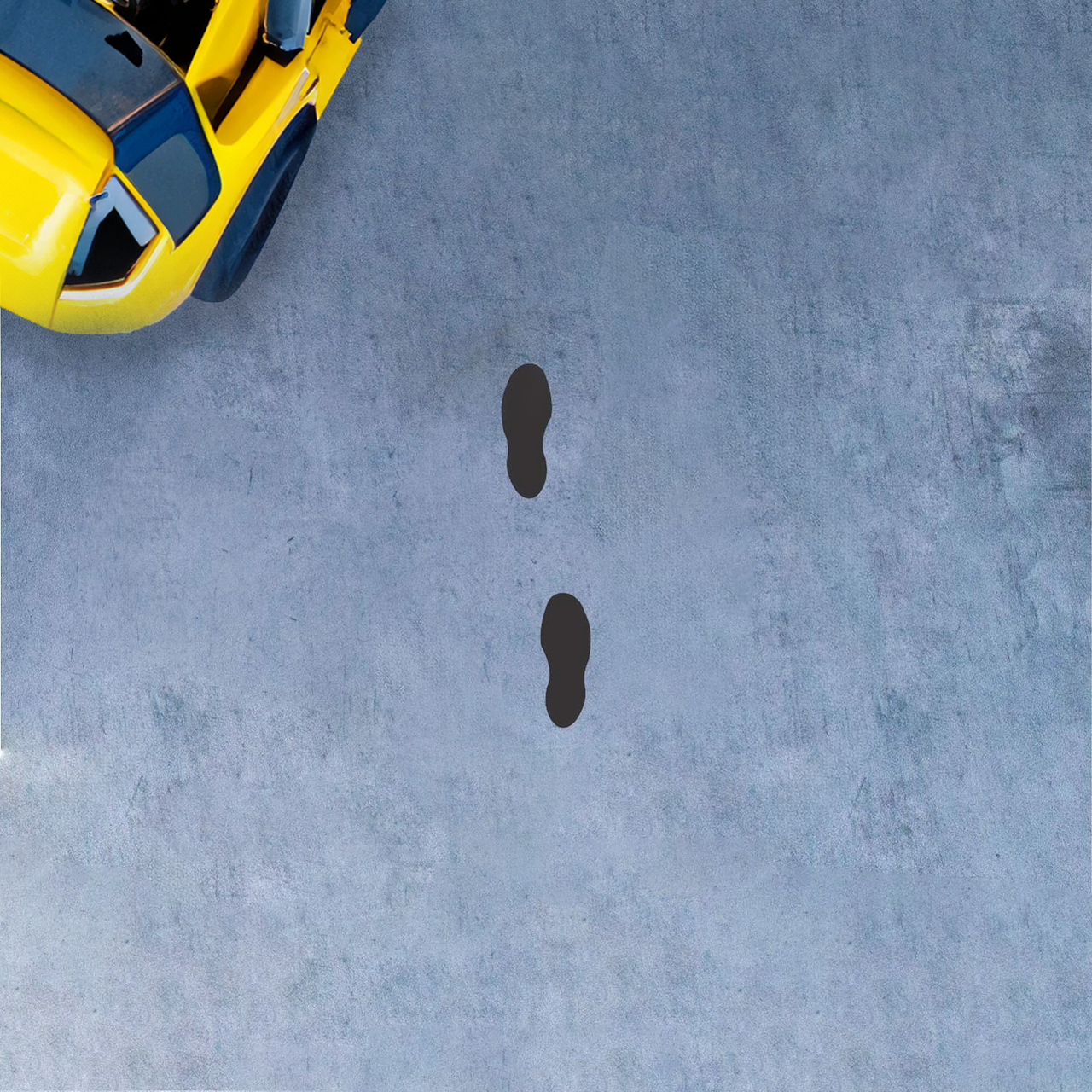 Safety Floor Footsteps Marking Stencil