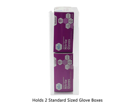 Medical Glove Box Dispenser Double Capacity Storage Bin