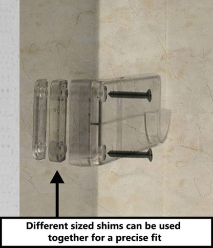 Shower Rod Holder Wall Mounted Bathroom Designed for Tile Showers