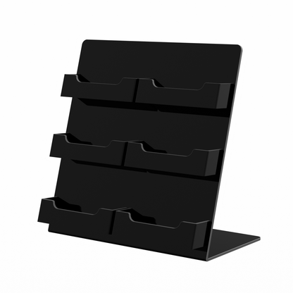6 Pocket Business Gift Card Display with Slanted Back