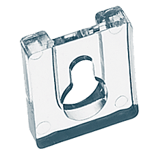 Keyhole Attachment for Hanging Signs Clear Hardware 1"H x .25"D