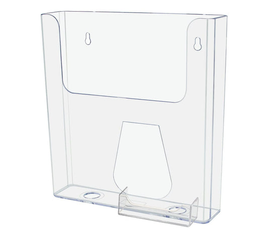 8.5"W Flyer Holder Literature Display with Business Card Pocket