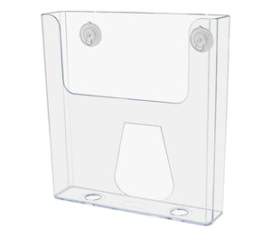 Suction Cup 8.5"W Flyer Holder Window Mount Display