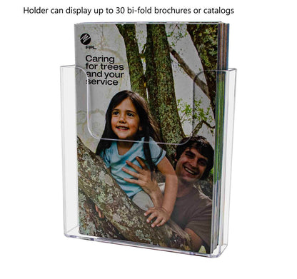 6.5"W Booklet Bifold Brochure Holder Wall or Countertop Display