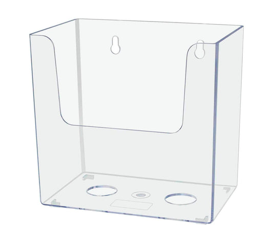 5.5"W Bifold Brochure Holder Deep Pocket Booklet Display Bin