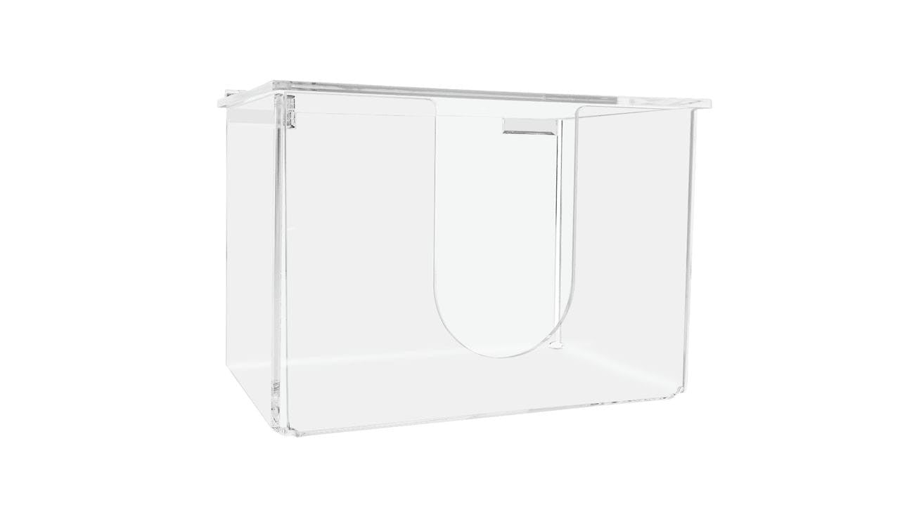 Face Mask or Glove Dispenser with Hinged Lid Countertop Stand