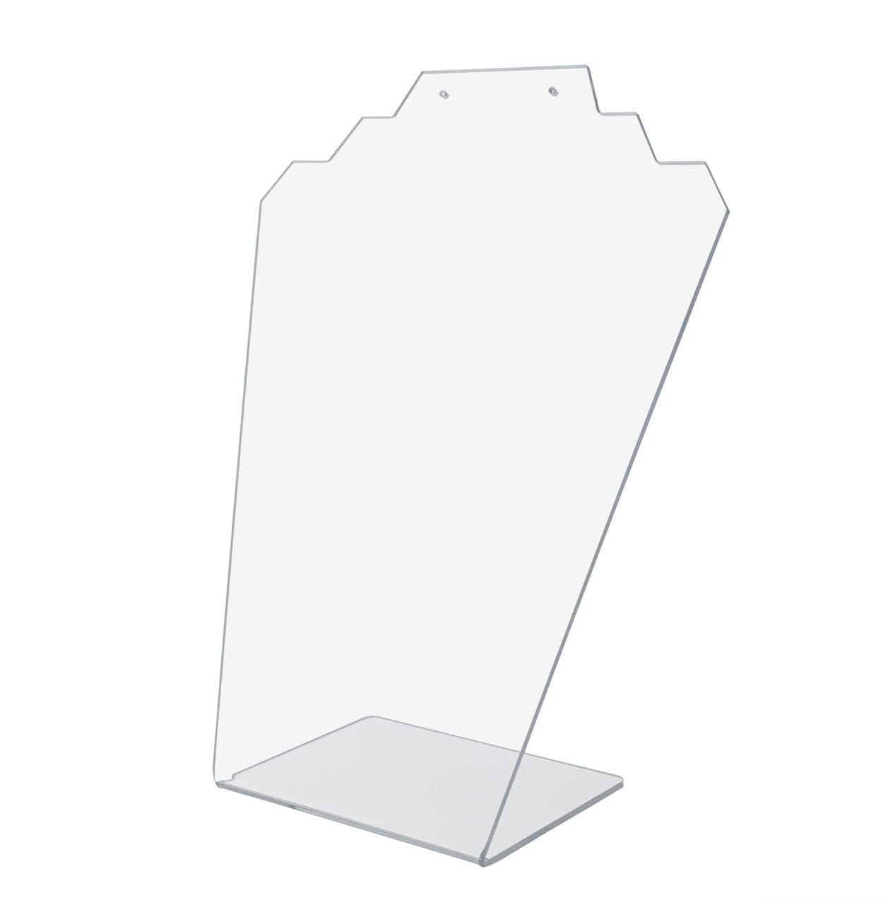 Jewelry Stand Earring Necklace Slant Back Display Showcase