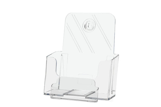 Booklet Holder for 6.5"W Pamphlets with Business Card Slot