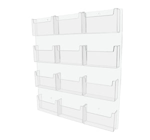Wall Postcard Holder 12 Pocket Organizer for 6"W Advertisements
