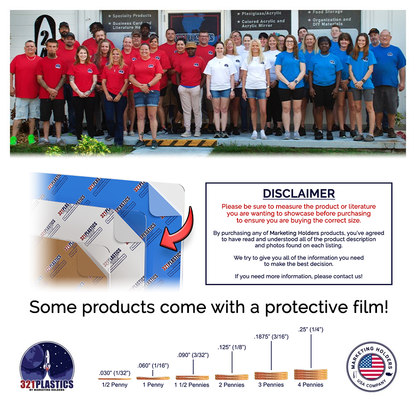 Business Card Holder Countertop Clear Acrylic with Open Sides