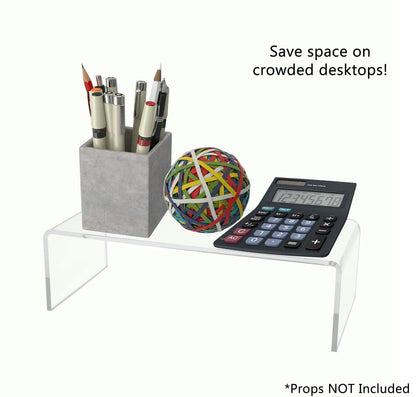 Clear Acrylic Display Riser 10" Long Showcase Retail Stand