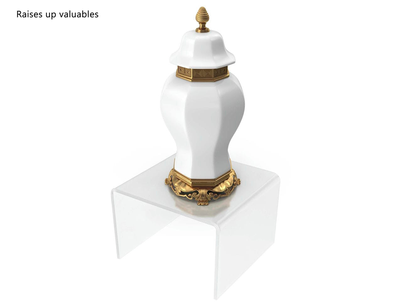 Acrylic Display Riser 6" x 4" Showcase Retail Stand