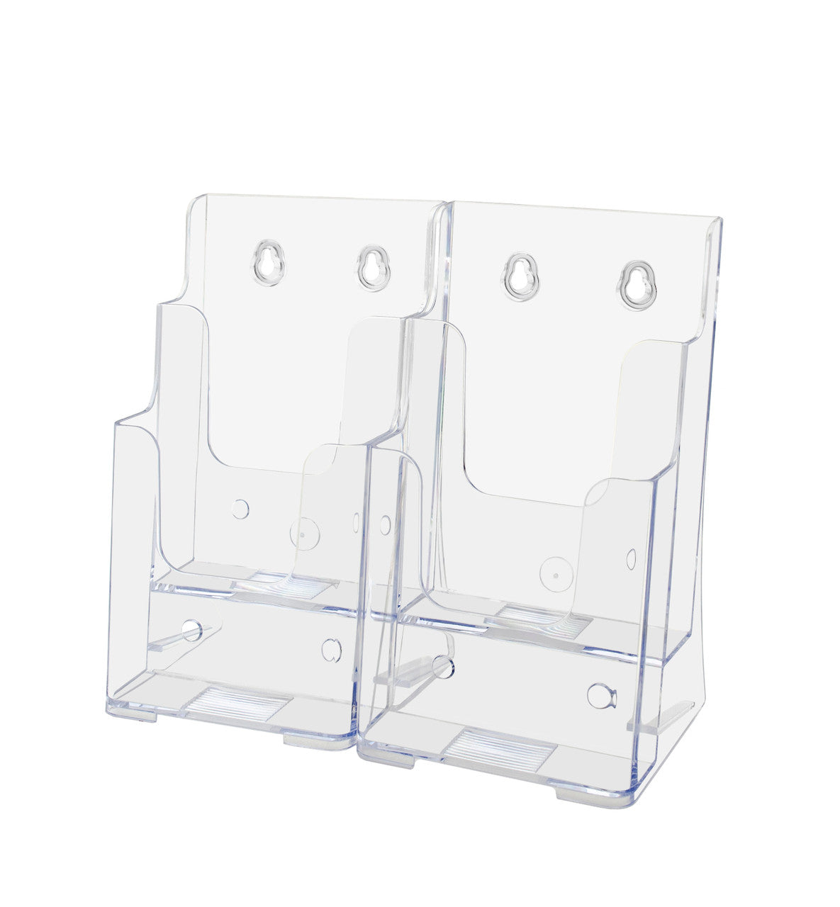 Trifold Display Stand for 4"W Brochures 2 Tier Organizer