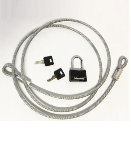 Security Lock and Cable for Deluxe Donation Stand