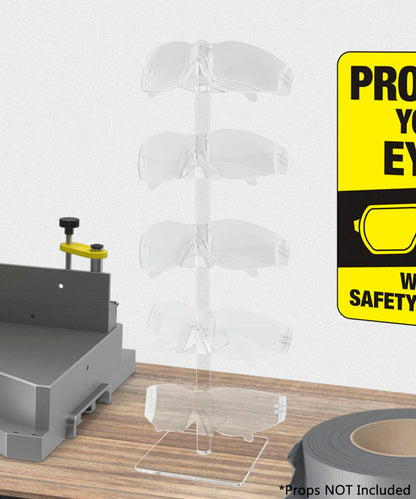 Eyewear Display Stand Sunglasses 5 Pair Tabletop with Square Base