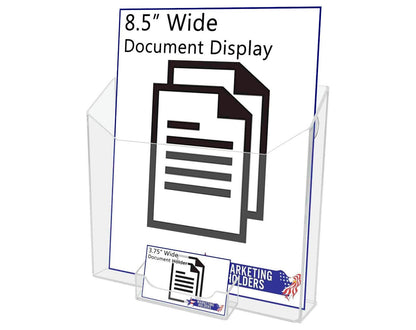 Suction Cup 8.5"W Catalog Holder with Card Pocket