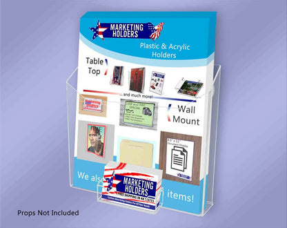 Suction Cup 8.5"W Catalog Holder with Card Pocket