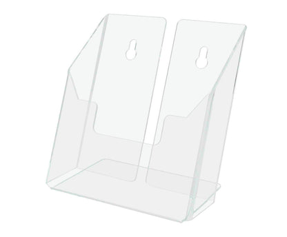 6"W Bifold Brochure Holder Slant Back Leaflet Booklet Display